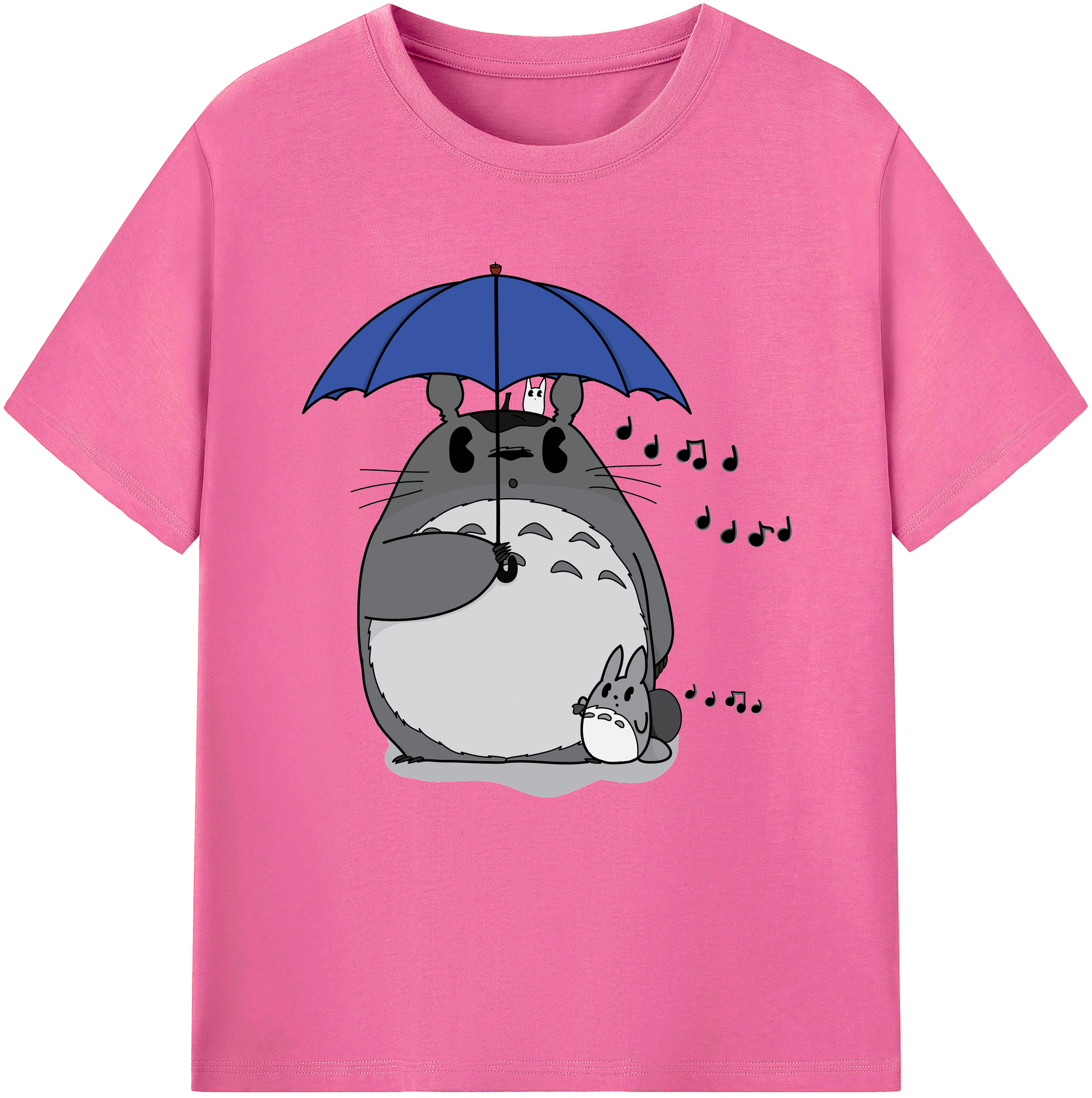 （画像用） となりのトトロ 草壁メイ 草壁サツキ My Neighbor Totoro Satsuki Kusakabe Mei Kusakabe レディースカジュアルプリントTシャツ（綿100％）